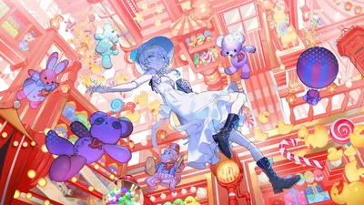 Dreamy Anime Wallpaper Abstract Wallpaper 4K 1800x1013 Anime, 1800x1013, White, Purple, Ultrawide