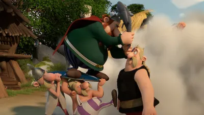 Vivid Movie Wallpaper Abstract Wallpaper 4K 1920x1080 Movie, Asterix:, The, Land, Of, Gods, Hd, Desktop, Gray, Ultrawide, Full HD