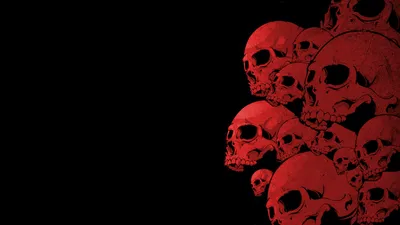 Dark Themed Cluster Red Black/Dark Wallpaper 4K 1920x1080 Dark-themed, Hd, Pc, Desktop, Wallpaper, Featuring, A, Cluster, Red, Skulls, Against, Black, Brown, Ultrawide, Full HD