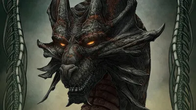 Sleek Fantasy Wallpaper Fantasy Wallpaper 4K 1920x1080 A, Stunning, Hd, Fantasy, Wallpaper, Featuring, Fierce, Dragon), 039, Head, Showcasing, Intricate, Gray, Ultrawide, Full HD
