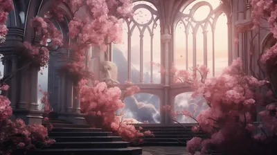 Dreamy Ethereal Wallpaper Abstract Wallpaper 4K 2912x1632 A, Stunning, Hd, Desktop, Wallpaper, Featuring, An, Ethereal, Scene, Pink, Blossoms, Elegant, White, Ultrawide, QHD