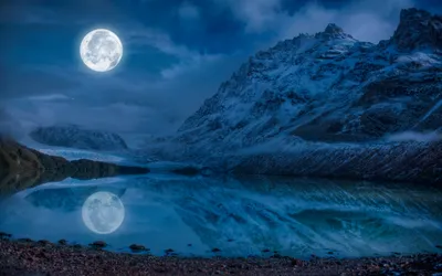 Golden Serene Wallpaper Nature Wallpaper 4K 2560x1600 A, Serene, Winter, Landscape, Featuring, Snow-covered, Mountain, Reflecting, Calm, Blue, Lake, Illuminated, Brown, Ultrawide, QHD