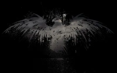 Dark Artistic Depiction Black/Dark Wallpaper 4K 1920x1200 A, Striking, Hd, Desktop, Wallpaper, Featuring, Dark, Artistic, Depiction, Bird, Expansive, Wings, Gray, Ultrawide, Full HD