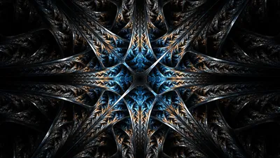 Bright Abstract Wallpaper Abstract Wallpaper 4K 1920x1080 Hd, Pc, Desktop, Wallpaper, Featuring, An, Abstract, Fractal, Design, Intricate, Blue, Orange, Brown, Gray, Ultrawide, Full HD