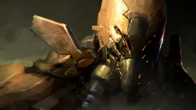 Dark Armored Warrior Black/Dark Wallpaper 4K 1920x1079 Hd, Pc, Desktop, Wallpaper, Featuring, A, Dark, Armored, Warrior, Shrouded, Shadows, Glowing, Orange, Purple, Ultrawide, Full HD