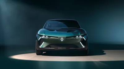 Serene Sleek Wallpaper Cars Wallpaper 4K 3840x2160 A, Sleek, Renault, Car, Illuminated, In, Studio, Setting, Showcasing, Distinctive, Emblem, Ultra, Gray, Ultrawide, 4k