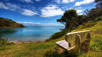 Golden Serene Wallpaper Nature Wallpaper 4K 1920x1080 A, Serene, Landscape, Featuring, Wooden, Bench, By, Water, 039, Edge, Lush, Grass, White, Ultrawide, Full HD