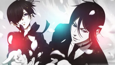 Bright Sebastian Wallpaper Black/Dark Wallpaper 4K 1920x1080 A, Striking, Hd, Desktop, Wallpaper, Featuring, Sebastian, Michaelis, Ciel, Phantomhive, Anime, Black, White, Ultrawide, Full HD