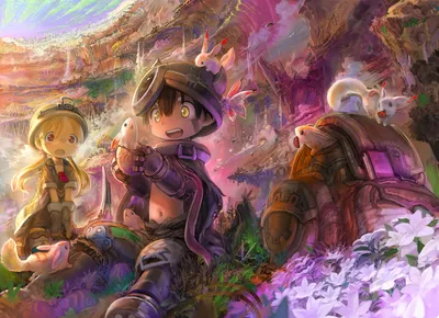 Riko Regu Anime Abyss Abstract Wallpaper 4K 1920x1393 Hd, Wallpaper, Of, Riko, And, Regu, From, The, Anime, Made, Abyss:, Depicting, Gray, Landscape, Full HD