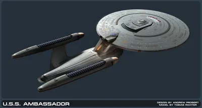 Dreamy Sci Wallpaper Space Wallpaper 4K 1920x1034 Sci‑fi, Star, Trek, Hd, Pc, Desktop, Wallpaper, Showing, Ambassador-class, Starship, Angled, Over, Gray, Ultrawide, Full HD