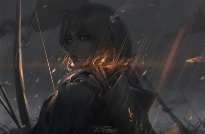 Fierce Woman Warrior Short Fantasy Wallpaper 4K 1920x1258 A, Fierce, Woman, Warrior, With, Short, Hair, Wears, Decorative, Ornament, Standing, Rain, Brown, Ultrawide, Full HD