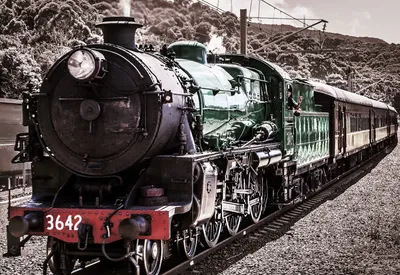 Epic Vintage Wallpaper Abstract Wallpaper 4K 3575x2457 Hd, Desktop, Wallpaper, Featuring, A, Vintage, Locomotive, Train, Railway, Track, Surrounded, Natural, Gray, White, Landscape, QHD