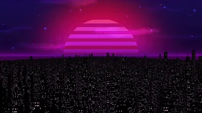 Artistic Vaporwave Cityscape Night Neon World Wallpaper 4K 3840x2160 Artistic, Vaporwave, Cityscape, At, Night, With, Neon, Pink, Purple, Hues, Captured, Stunning, Red, Orange, Ultrawide, 4k