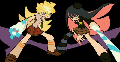 Anime Panty Amp Stocking Garterbelt Abstract Wallpaper 4K 2000x1036 Anime, Panty, Stocking, With, Garterbelt, Hd, Desktop, Amp, Orange, White, Ultrawide, Full HD