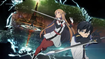 Kirito Asuna Action Abstract Wallpaper 4K 3840x2160 Hd, Desktop, Wallpaper, Featuring, Kirito, And, Asuna, In, Action, Poses, Anime, Sword, White, Ultrawide, 4k