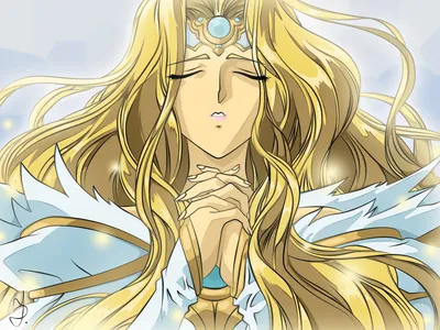 Sleek Anime Wallpaper Fantasy Wallpaper 4K 3200x2400 Anime-style, Hd, Desktop, Wallpaper, Featuring, A, Serene, Character, Magic, Knight, Rayearth, Long, White, Landscape, QHD