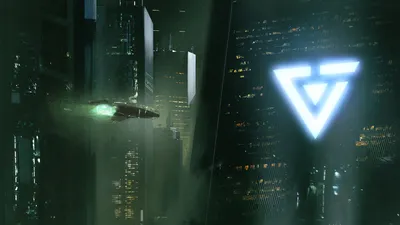 Neon Lit Sci World Wallpaper 4K 1920x1080 Hd, Pc, Desktop, Wallpaper, Of, A, Neon-lit, Sci-fi, City, Towering, Skyscrapers, Hovering, White, Gray, Ultrawide, Full HD