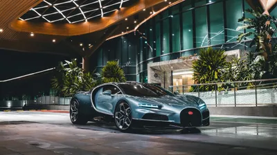 Tourbillon Hypercar Night Front Cars Wallpaper 4K 2048x1152 Hd, Pc, Desktop, Wallpaper, Background, Of, A, Bugatti, Tourbillon, Hypercar, Parked, Night, Gray, Ultrawide, Full HD