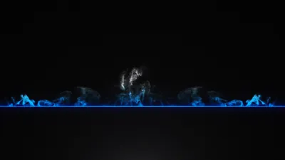 Abstract Black Design Blue Line Black/Dark Wallpaper 4K 1920x1080 Abstract, Black, Design, Featuring, A, Striking, Blue, Line, Ethereal, Shapes, Creating, Captivating, Teal, Brown, Ultrawide, Full HD