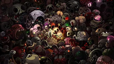 Dark Themed Collage Video Games Wallpaper 4K 1920x1080 Hd, Desktop, Wallpaper, Featuring, An, Intricate, Dark-themed, Collage, Video, Game, Binding, Isaac, Black, Gray, Ultrawide, Full HD
