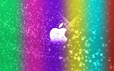 Vibrant Apple Inc Logo Surrounded Wallpaper 4K, Technology category