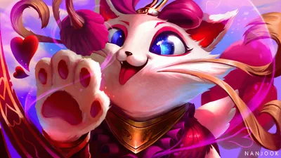 Bright Yuumi Wallpaper Games Wallpaper 4K 1920x1080 Yuumi, League, Of, Legends, Video, Game, Desktop, White, Ultrawide, Full HD