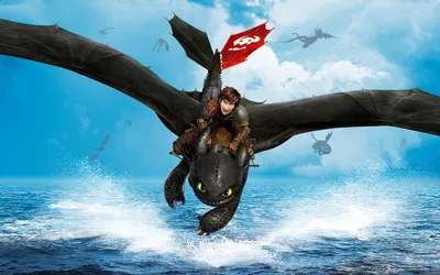 Hiccup Riding Toothless Ocean How Fantasy Wallpaper 4K 1920x1200 Hd, Wallpaper, Of, Hiccup, Riding, Toothless, Over, The, Ocean, How, Train, Your, White, Pink, Ultrawide, Full HD