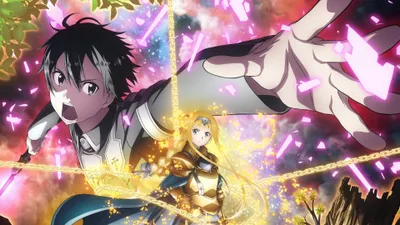 Sword Art Online Kirito Reaching Abstract Wallpaper 4K 3840x2160 Sword, Art, Online, 4k, Ultra, Hd, Pc, Desktop, Kirito, Reaching, Forward, Beside, Gray, White, Ultrawide