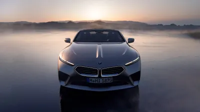 Sleek Sleek Wallpaper Cars Wallpaper 4K 3840x2160 A, Sleek, Bmw, Skytop, Stands, Prominently, Against, Misty, Backdrop, Showcasing, Striking, Design, Gray, White, Ultrawide, 4k