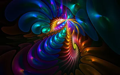 Colorful Abstract Fractal Design Abstract Wallpaper 4K 1920x1200 A, Colorful, Abstract, Fractal, Design, With, Swirling, Patterns, Vibrant, Hues, Rendered, High, Brown, Ultrawide, Full HD