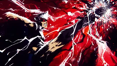 Vibrant Anime Wallpaper Abstract Wallpaper 4K 2732x1536 Anime, 2732x1536, White, Red, Ultrawide, QHD