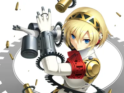 Aigis Persona Her Abstract Wallpaper 4K 2560x1920 Hd, Desktop, Wallpaper, Of, Aigis, From, Persona, 3:, Featuring, Her, Short, Blonde, White, Landscape, QHD