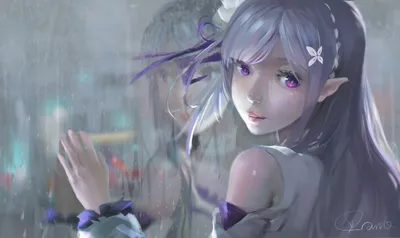 Emilia Zero Starting Life Space Wallpaper 4K 1920x1141 Emilia, (re:zero), Starting, Life, In, Another, World, Zero, Anime, Desktop, Gray, Ultrawide, Full HD