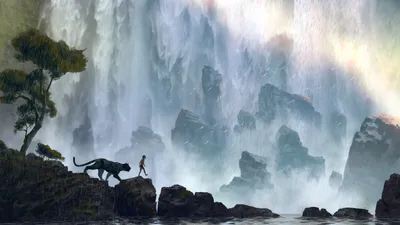 Jungle Book Mowgli Nature Wallpaper 4K 5000x2813 Hd, Desktop, Wallpaper, Of, The, Jungle, Book, 2016, Featuring, Scene, Mowgli, White, Gray, Ultrawide, 4k