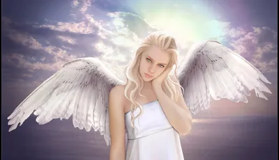 Fantasy Depicting Ethereal Angel Nature Wallpaper 4K 1921x1102 Hd, Fantasy, Desktop, Wallpaper, Depicting, An, Ethereal, Angel, White, Wings, Standing, Front, Ultrawide, Full HD