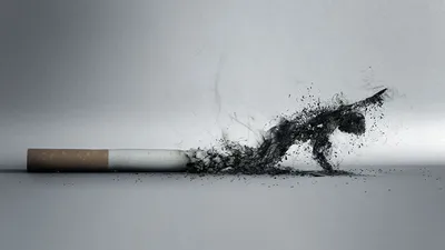 Misty Dark Wallpaper Technology Wallpaper 4K 1920x1080 A, Dark, Artistic, Digital, Artwork, Depicting, Smoke, Transforming, Into, Figure, Emerging, Cigarette, Gray, Ultrawide, Full HD