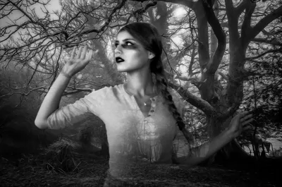 Hauntingly Ghostly Figure Girl Dark Black/Dark Wallpaper 4K 2500x1656 A, Hauntingly, Beautiful, Hd, Desktop, Wallpaper, Featuring, Ghostly, Figure, Girl, Dark, Makeup, Gray, White, Ultrawide, Full HD