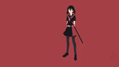 Minimalist Kurome Akame Kill Minimal Wallpaper 4K 1920x1080 A, Minimalist, Hd, Desktop, Wallpaper, Featuring, Kurome, From, Akame, Kill, Standing, Confidently, Brown, Ultrawide, Full HD