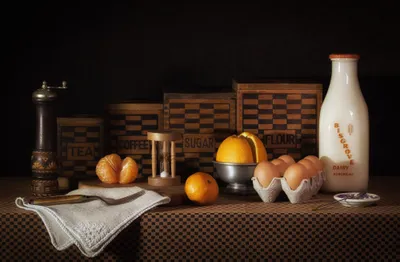 Dark Flour Wallpaper Abstract Wallpaper 4K 2000x1310 Flour, Milk, Orange, Fruit, Grinder, Egg, Photography, Still, Life, Desktop, Gray, Ultrawide, Full HD