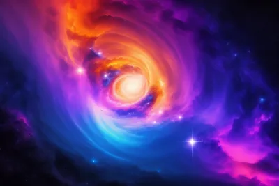 Art Sci Nebula Wallpaper 4K, Space category
