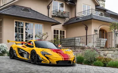 Dark Yellow Wallpaper Cars Wallpaper 4K 2048x1280 Hd, Desktop, Wallpaper, Featuring, A, Striking, Yellow, Mclaren, Supercar, Parked, Front, Elegant, Gray, Ultrawide, Full HD