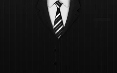 Crisp Abstract Wallpaper Black/Dark Wallpaper 4K 2560x1600 An, Abstract, Artistic, Design, Featuring, A, Formal, Suit, Striped, Tie, Set, Against, White, Ultrawide, QHD