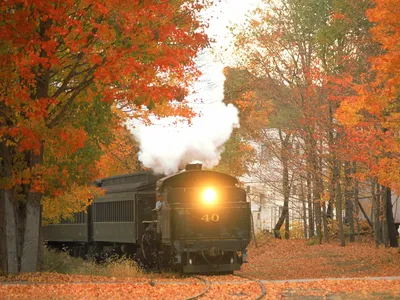 Vintage Steam Train Traveling Nature Wallpaper 4K 1600x1200 Hd, Desktop, Wallpaper, Featuring, A, Vintage, Steam, Train, Traveling, Through, Forest, Vibrant, White, Landscape