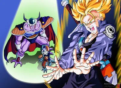 Trunks Intense Pose Fantasy Wallpaper 4K 1439x1042 Hd, Wallpaper, Featuring, Trunks, In, An, Intense, Pose, Facing, Off, Against, King, White, Landscape