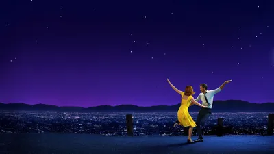Vivid Movie Wallpaper Space Wallpaper 4K 1920x1080 Hd, Wallpaper, From, The, Movie, La, Land, Featuring, Couple, Dancing, Under, Starry, Brown, Ultrawide, Full HD