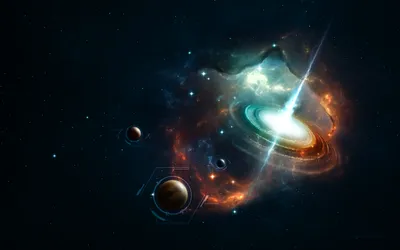 Vivid Depicting Wallpaper Space Wallpaper 4K 2880x1800 Hd, Pc, Desktop, Wallpaper, Depicting, A, Vibrant, Sci‑fi, Galaxy, Glowing, Stars, Planets, White, Ultrawide, QHD