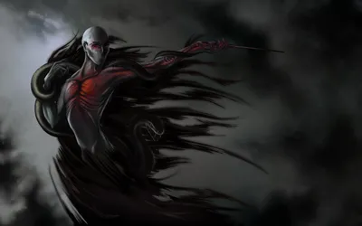 Sleek Dark Wallpaper Black/Dark Wallpaper 4K 1920x1200 A, Dark, Dramatic, Hd, Wallpaper, Featuring, Lord, Voldemort, Harry, Potter, Series, Depicted, Brown, Gray, Ultrawide, Full HD