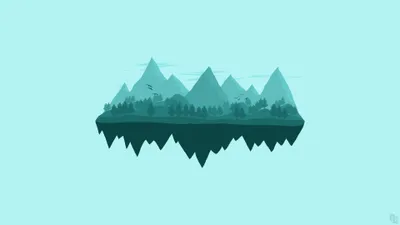 Radiant Minimalist Wallpaper Nature Wallpaper 4K 3840x2160 Hd, Minimalist, Vector, Art, Of, A, Mountain, Landscape, Trees, Birds, Set, Against, White, Ultrawide, 4k