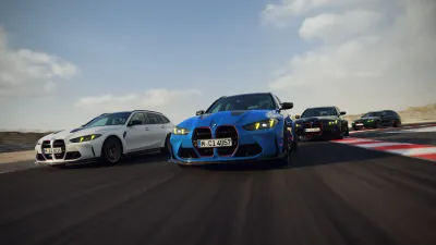 Touring Among Other Cars Wallpaper 4K 1920x1080 A, Striking, Hd, Wallpaper, Featuring, The, Bmw, M3, Touring, Among, Other, Vehicles, Gray, Ultrawide, Full HD