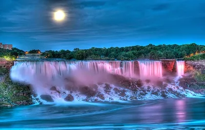 Serene Serene Wallpaper Nature Wallpaper 4K 1920x1215 Hd, Wallpaper:, Of, A, Serene, Night, Scene, With, Luminous, Full, Moon, Above, Red, Ultrawide, Full HD
